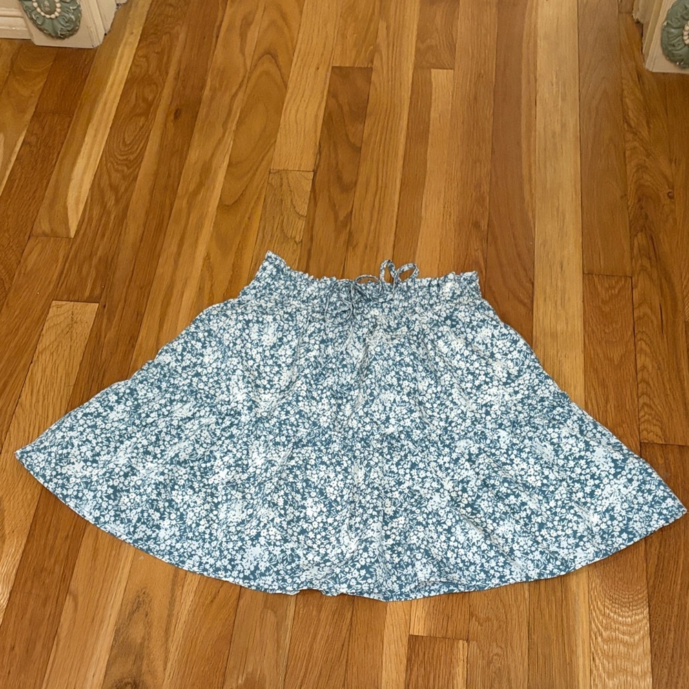 Floral Blue Skirt